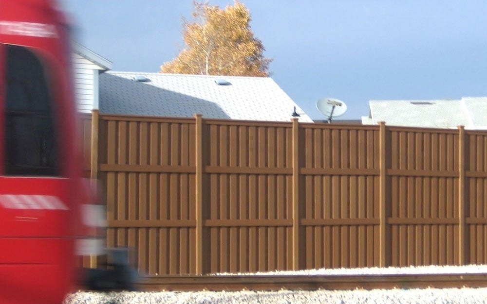 Trex Fencing Saddle Train Station Privacy Commercial Trex Fencing Saddle Train Station Privacy Commercial