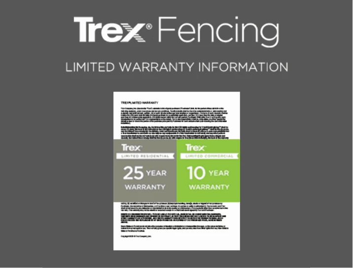 Trex Fencing Warranty Trex Fencing Warranty