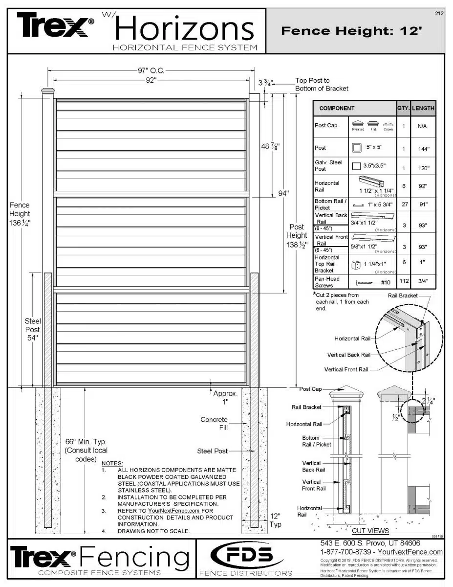 2019 - HORIZONS 12' TALL - 212 >> Horizons Drawings 15
