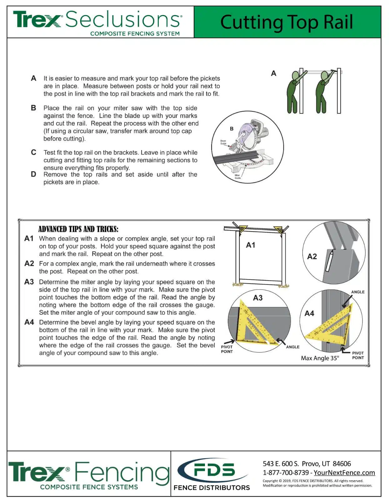 Cutting Top Rail >> Seclusions Install Guides 7