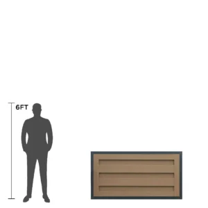 Trex w/Horizons Horizontal Single Gate Panel - 3-ft. Tall - Large Width