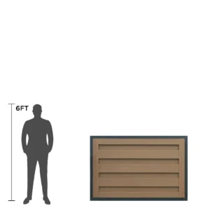 Trex w/Horizons Horizontal Single Gate Panel - 4-ft. Tall - Large Width