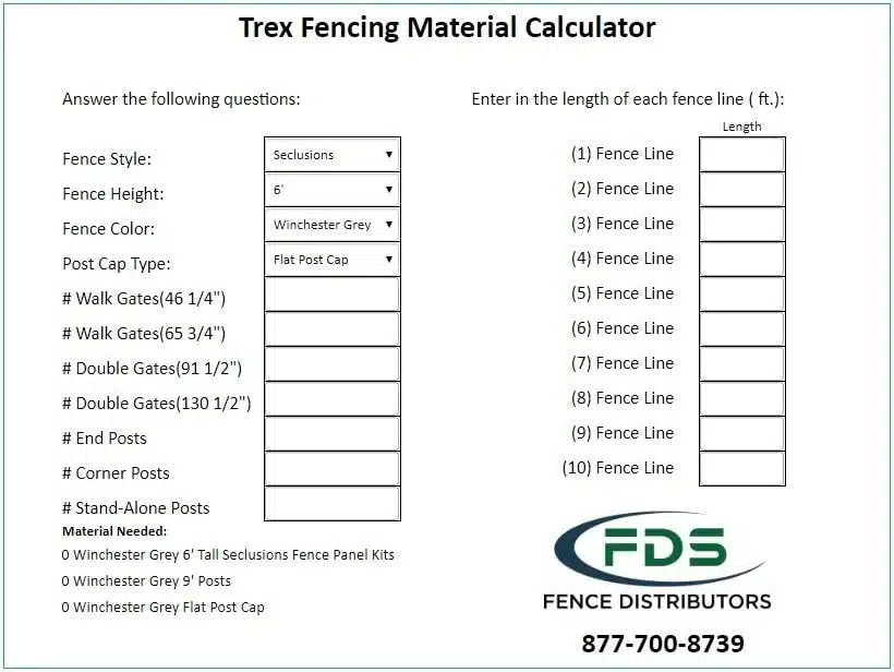 trex-fencing-cost-calculator Trex fencing calculator