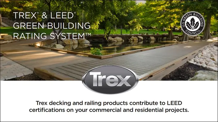 Trex provides LEED points for green building projects Trex Green Building and LEED Point Rating System