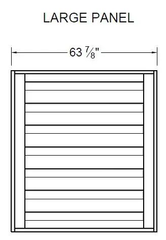 Trex Horizons large horizontal gate panel