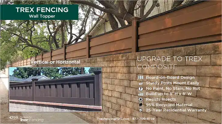 Trex Fencing for Wall Toppers Trex Fencing for Wall Toppers Flyer