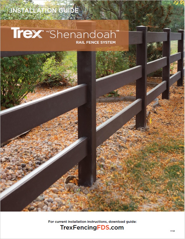 trex shenandoah rail fence installation guide thumb Installation Guide for Trex w/ Shenandoah Rail Fence
