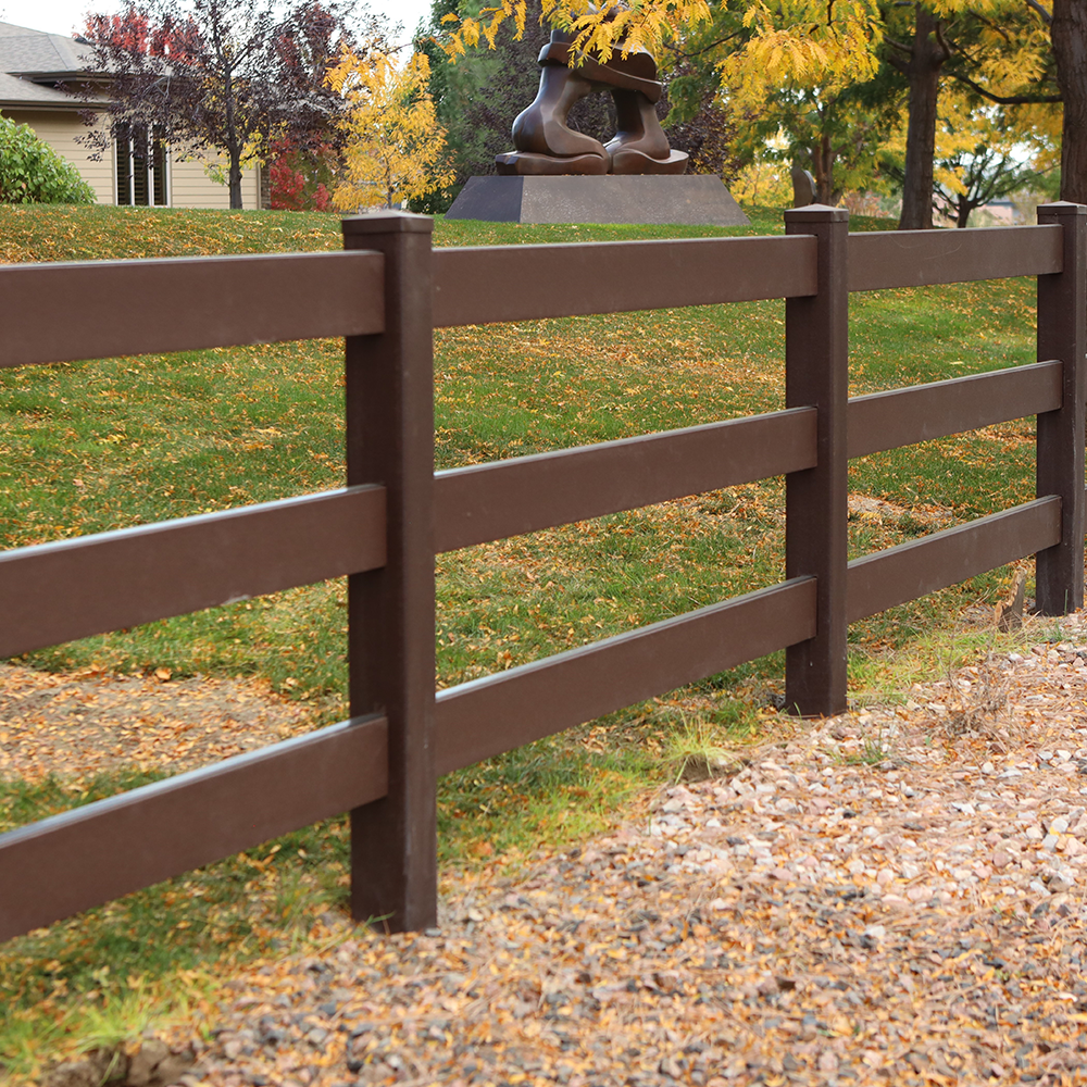 Trex Shenandoah modern rail fence